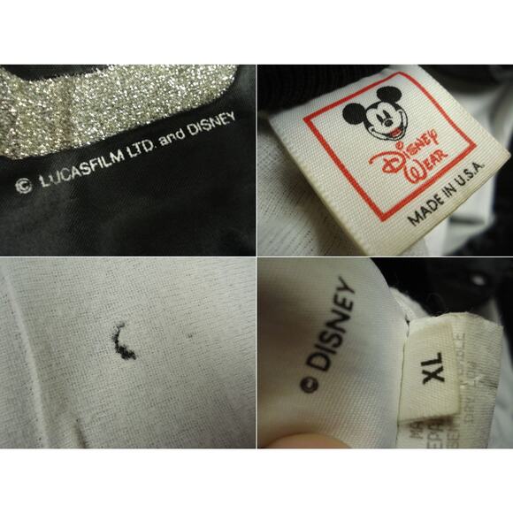 Size XL Disneyland Star Tours Satin Jacket by Disney Wear Star Wars Vintage 80s - Picture 6 of 7